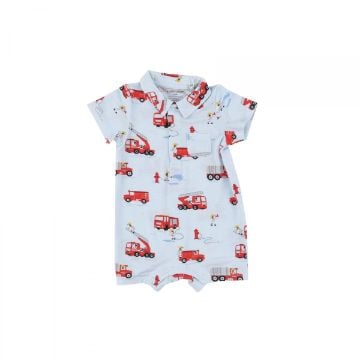 Picture of Angel Dear Firetruck Dalmations Bamboo Polo Shortie