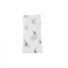 Picture of Sketchy Sailboats Bamboo Swaddle Blanket 45"X45" | by Angel Dear