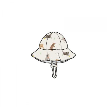 Picture of Angel Dear Watercolor Puppies Cotton Muslin Sunhat