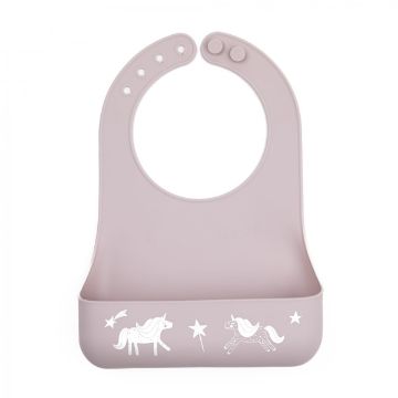 Picture of Magic Unicorns Little Bites Bib | Bella Tunno