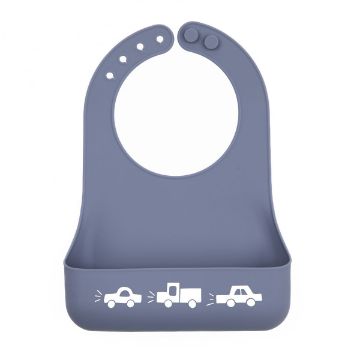 Picture of Traffic Jam Little Bites Bib | Bella Tunno