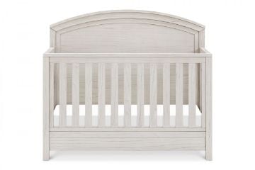 Picture of Hemsted 4-in-1 Convertible Crib in White Driftwood | Monogram by Namesake