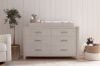 Picture of Hemsted 6-Drawer Assembled Dresser in White Driftwood | Monogram by Namesake