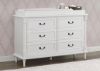 Picture of Juliette 6 Drawer Dresser with Changing Top - Bianca White