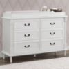 Picture of Juliette 6 Drawer Dresser with Changing Top - Bianca White