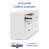 Picture of Juliette 6 Drawer Dresser with Changing Top - Bianca White