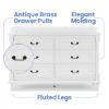 Picture of Juliette 6 Drawer Dresser with Changing Top - Bianca White