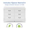 Picture of Juliette 6 Drawer Dresser with Changing Top - Bianca White