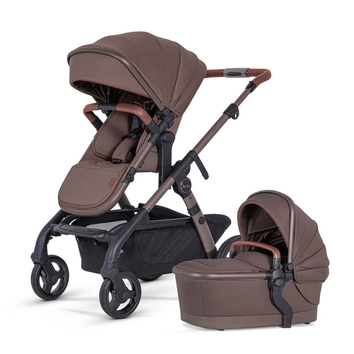 Silver Cross Wave 3 Single to Double Stroller Caramel