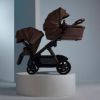 Picture of Wave 3 Complete Stroller System -  Seat, Bassinet, & Tandem Seat - Caramel | Silver Cross