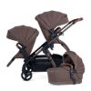 Picture of Wave 3 Complete Stroller System -  Seat, Bassinet, & Tandem Seat - Caramel | Silver Cross