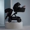 Picture of Wave 3 Complete Stroller System -  Seat, Bassinet, & Tandem Seat - Licorice | Silver Cross
