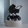 Picture of Wave 3 Complete Stroller System -  Seat, Bassinet, & Tandem Seat - Licorice | Silver Cross