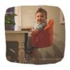 Picture of Perch Hanging High Chair - Forest Green |  Guzzie + Guss