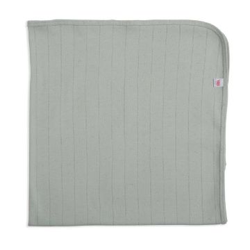 Picture of Love Line Seagrass Baby Organic Pointelle Blanket | Magnetic Me