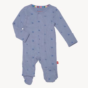 Picture of Magnetic Me Soft Slate Print Waffle Modal Footie
