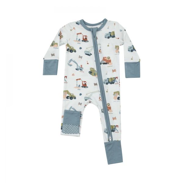 Picture of Angel Dear 2 Way Zipper Romper - Construction Alphabet