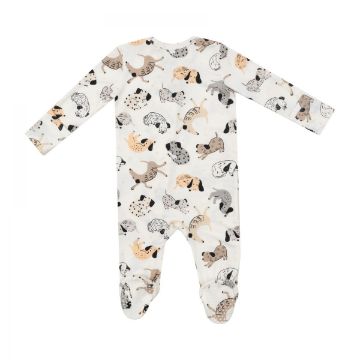 Picture of Angel Dear Bamboo 2 Way Zipper Footie - Cozy Pups