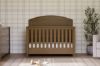 Picture of Hemsted 4-in-1 Convertible Crib in Walnut Driftwood | Monogram by Namesake
