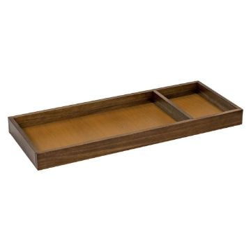 Picture of Universal Wide Removable Changing Tray - Walnut | by Namesake