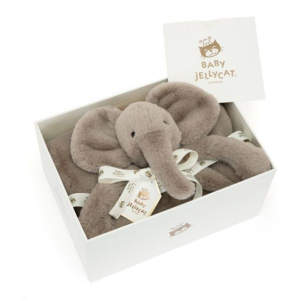Smudge Elephant Blankie Gift Boxed Beautifully Scrumptious by Jellycat