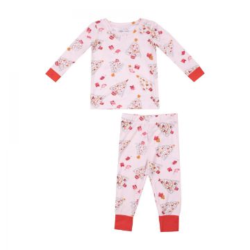 Picture of Angel Dear Loungewear Set - Vintage X-Mas Trees Pink