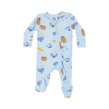 Picture of Angel Dear Bamboo 2 Way Zipper Footie - Hanukkah