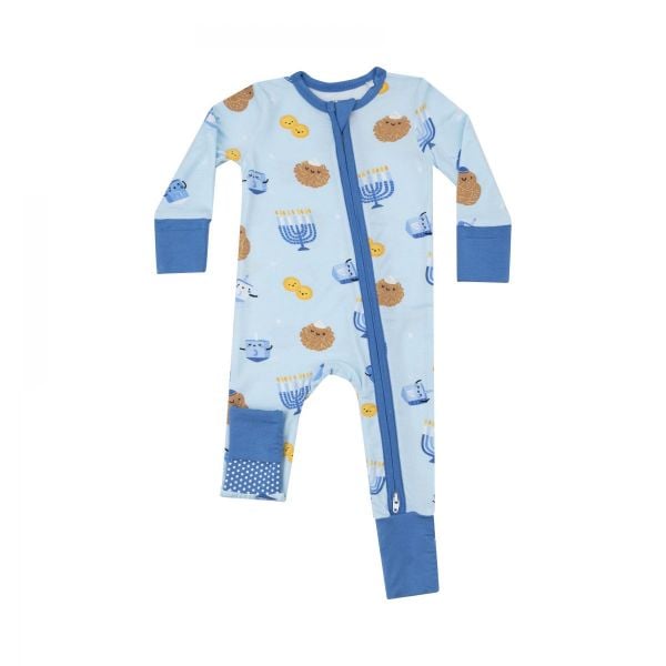 Picture of Angel Dear 2 Way Zipper Romper - Hanukkah