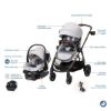 Picture of Zelia Luxe+ 5-in-1 Modular Travel System - Artic Frost | by Maxi-Cosi