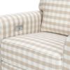 Picture of Monroe Power Recliner and Swivel Glider in Tan Check Fabric with USB port | Monogram by Namesake