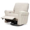 Picture of Monroe Power Recliner and Swivel Glider in Tan Check Fabric with USB port | Monogram by Namesake