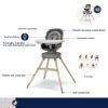 Picture of Kiskadee 360 Rotating Highchair - Onyx Heritage | Kindred by Maxi-Cosi