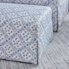 Picture of Sarah Flint x Namesake Crawford Gliding Ottoman -  Blue Lattice Performance Eco-Weave