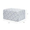 Picture of Sarah Flint x Namesake Crawford Gliding Ottoman -  Blue Lattice Performance Eco-Weave
