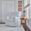 Picture of Sarah Flint x Namesake Crawford Swivel Glider - Blue Lattice Performance Eco-Weave