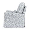 Picture of Sarah Flint x Namesake Crawford Swivel Glider - Blue Lattice Performance Eco-Weave