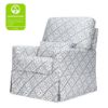 Picture of Sarah Flint x Namesake Crawford Swivel Glider - Blue Lattice Performance Eco-Weave