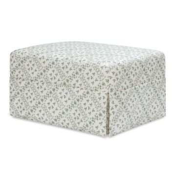 Picture of Sarah Flint x Namesake Crawford Gliding Ottoman -  Green Lattice Performance Eco-Weave
