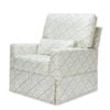 Picture of Sarah Flint x Namesake Crawford Swivel Glider - Green Lattice Performance Eco-Weave