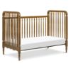 Picture of Liberty 3-in-1 Convertible Spindle Crib with Toddler Bed Conversion Kit - Natural Walnut | Namesake Home