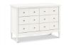 Picture of Liberty 6 Drawer Dresser - Warm White | Namesake Home