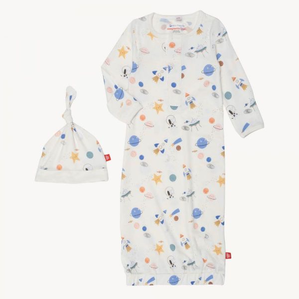 Picture of Stellar Tails Magnetic Modal Gown & Hat Set (Newborn - 3 months) | Magnetic Me
