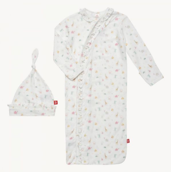 Picture of Pink Little Bitty Pretty One Magnetic Modal Gown & Hat Set (Newborn - 3 months) | Magnetic Me