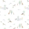 Picture of White Safari modal cozy sleeper gown and hat set - Newborn - 3 Months