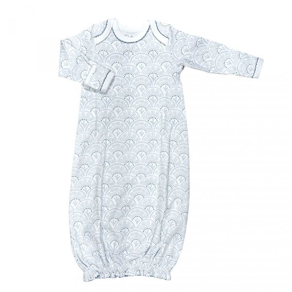 Picture of Heyward House Infant Gown (0-3 Months) - Blue Scallop