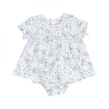 Picture of Angel Dear Baby Veronical Floral Smocked Bubble
