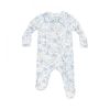 Picture of Angel Dear Baby Veronical Floral 2 Way Zipper Footie