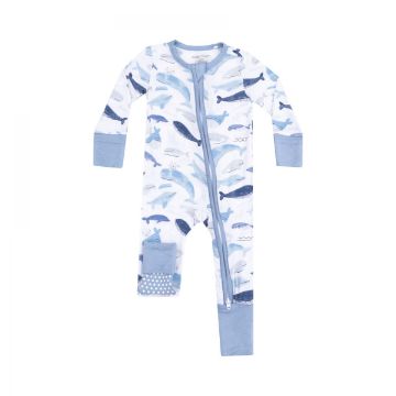 Picture of Angel Dear Blue Whales 2 Way Zipper Romper