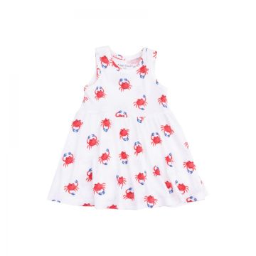 Picture of Angel Dear Crabby Cuties Ribbed Modal Tank Dress And Bloomer Set