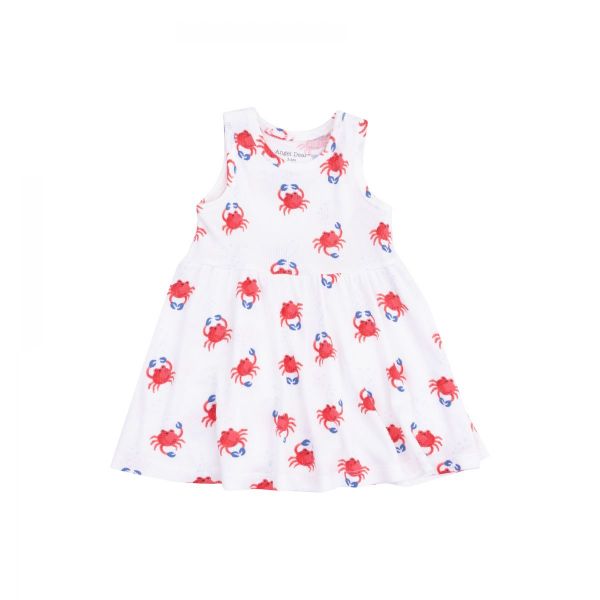 Picture of Angel Dear Crabby Cuties Ribbed Modal Tank Dress And Bloomer Set